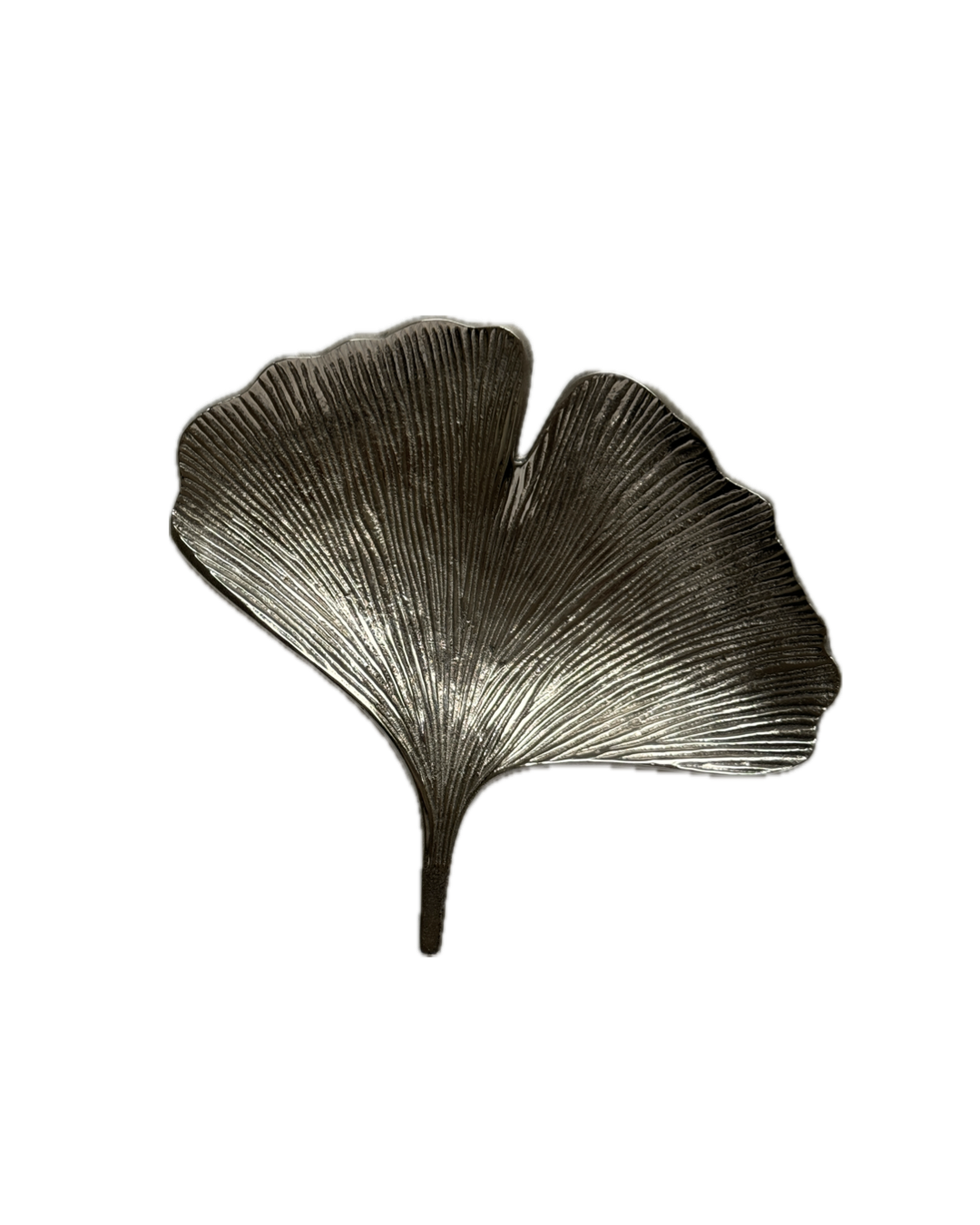 Ginko Leaf Silver Dish