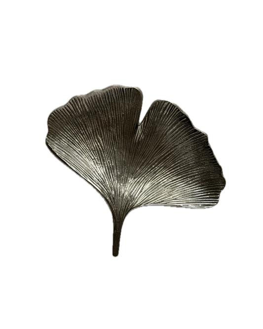 Ginko Leaf Silver Dish