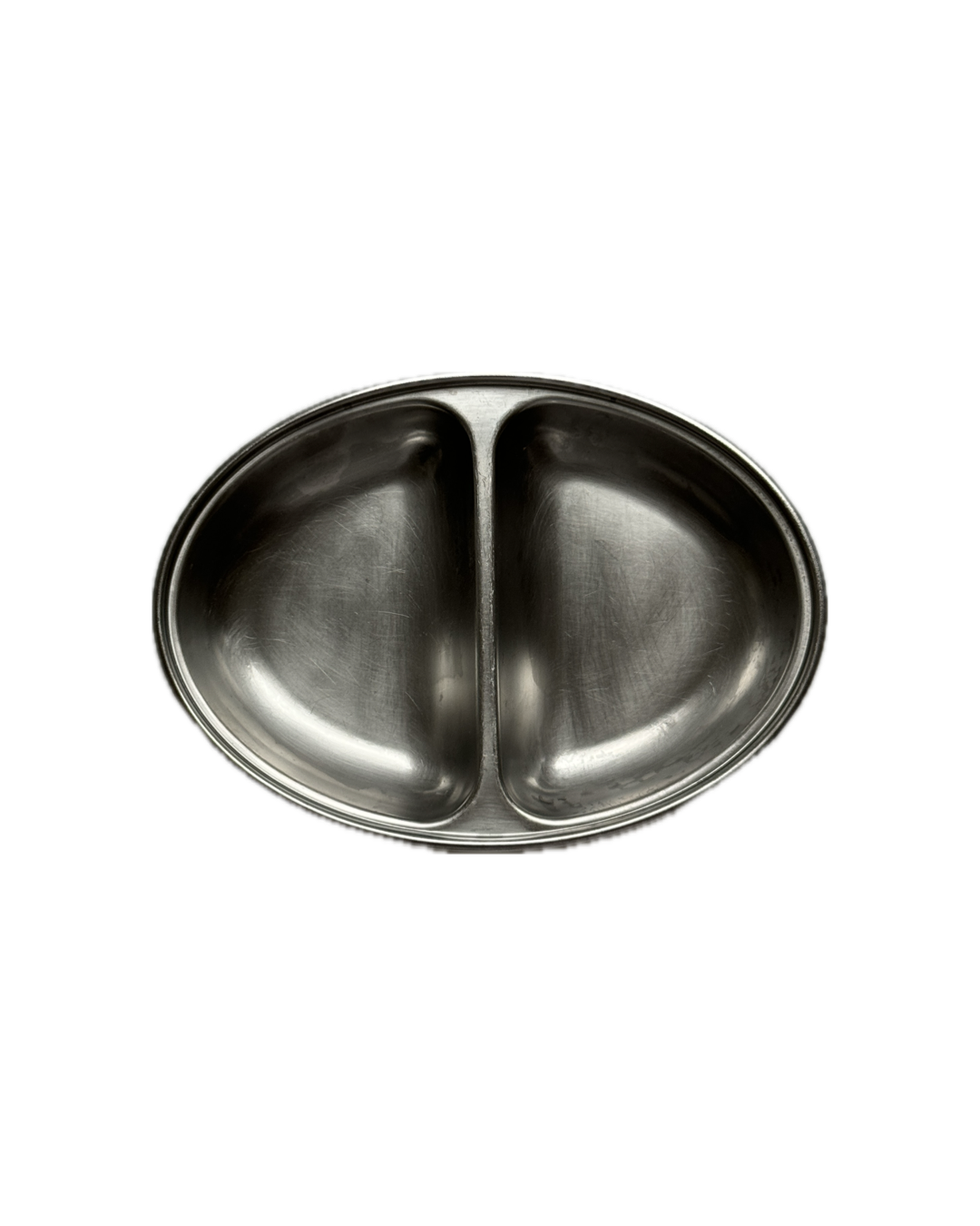 Vintage Stainless Steel Dividing Dish