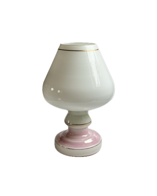 Vintage Mushroom-Shaped Glass Table Lamp