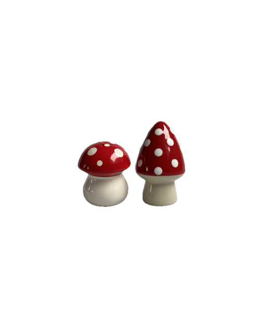 Vintage Toadstool Cruet Set - Salt & Pepper Shakers