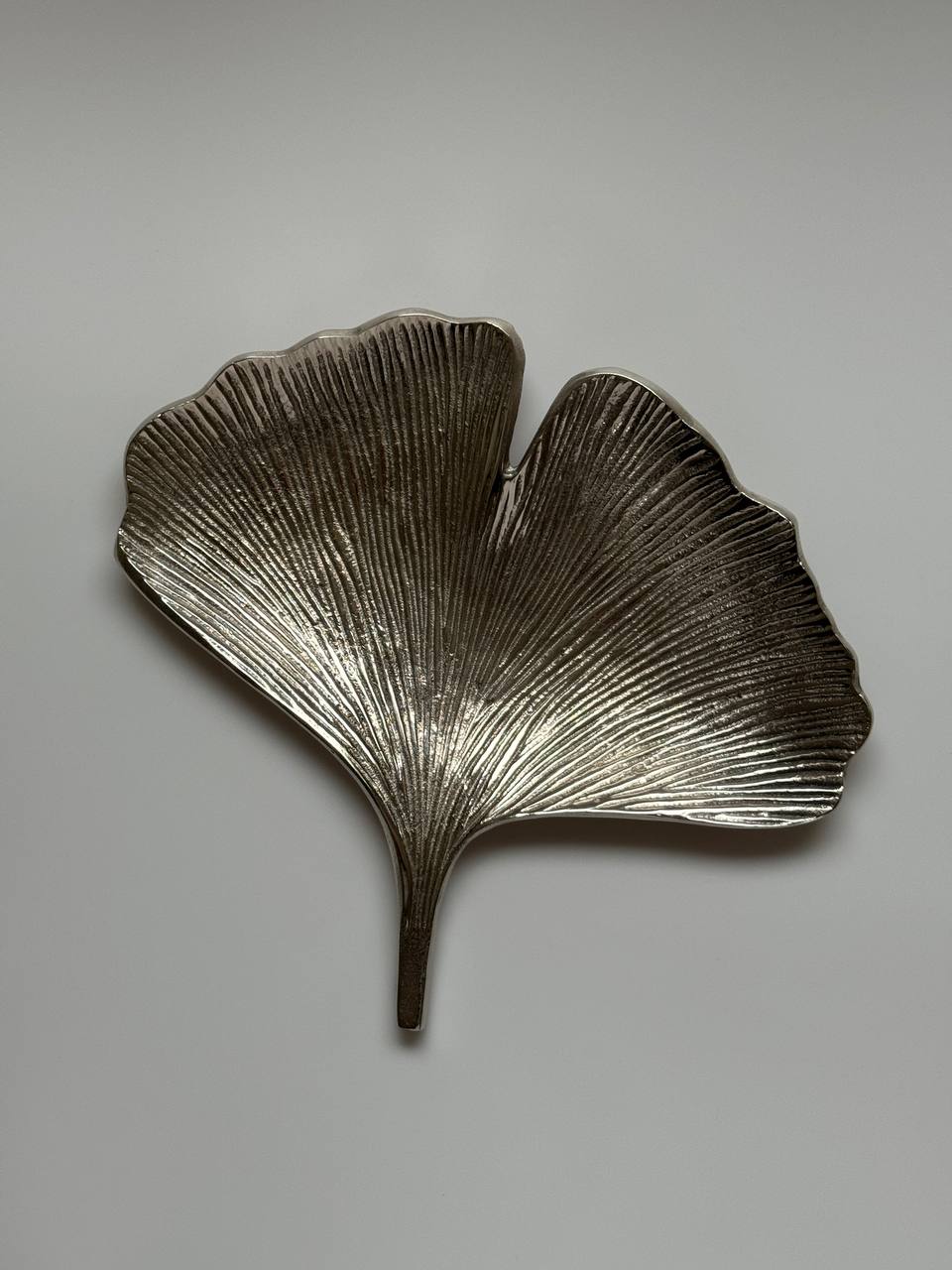 Ginko Leaf Silver Dish