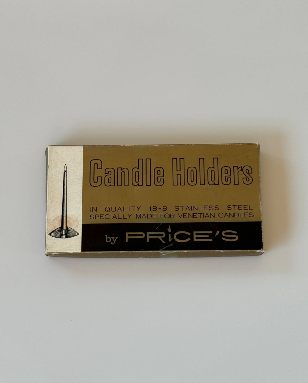 Price’s Vintage Stainless Steel Candle Holders