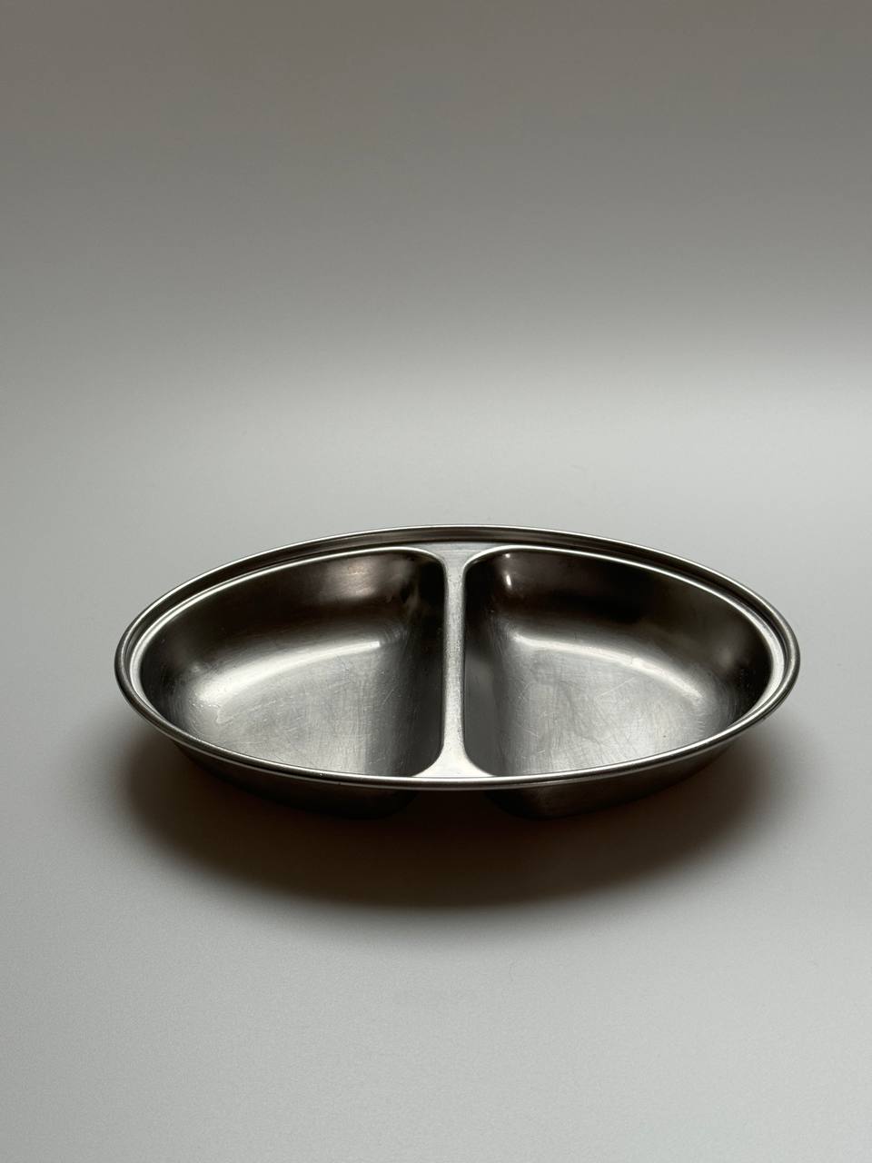 Vintage Stainless Steel Dividing Dish