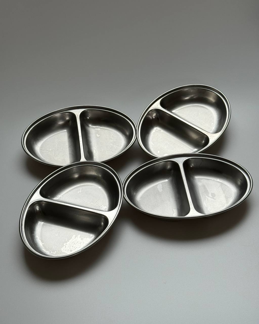 Vintage Stainless Steel Dividing Dish