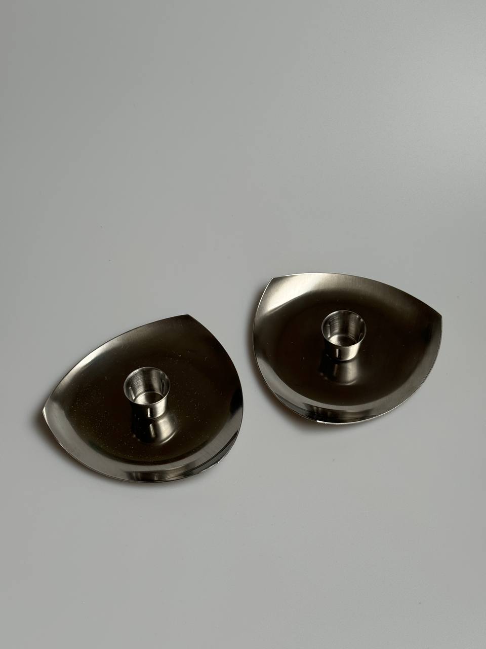 Price’s Vintage Stainless Steel Candle Holders